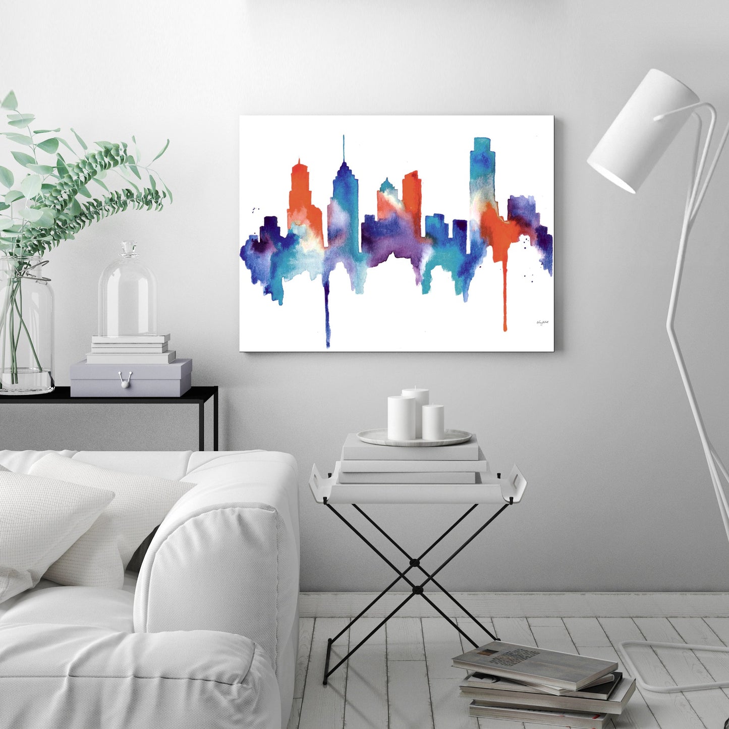 Philly Skyline by Kelsey Mcnatt - Wrapped Canvas - Wrapped Canvas - Americanflat