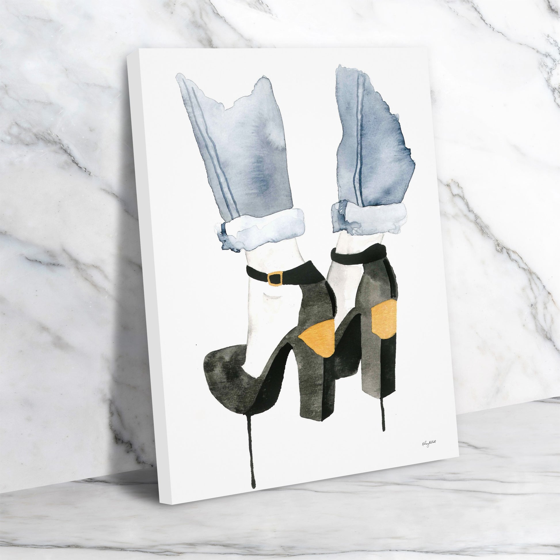 The Plated Heel by Kelsey Mcnatt - Wrapped Canvas - Wrapped Canvas - Americanflat