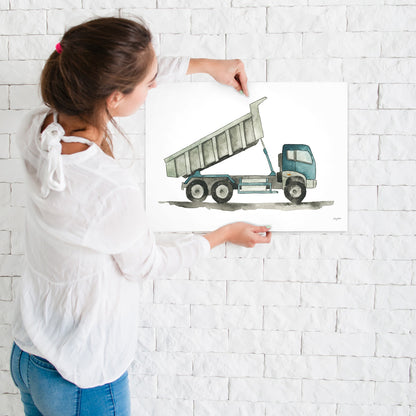 Vehicles Dump Truck by Kelsey Mcnatt - Art Print - Art Print - Americanflat