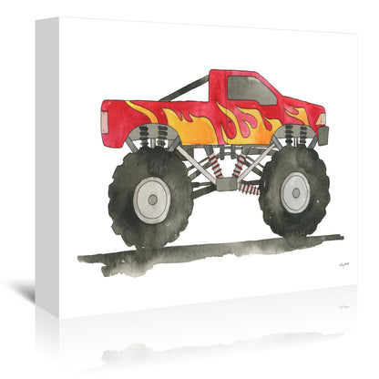 Vehicles Monster Truck by Kelsey Mcnatt - Wrapped Canvas - Wrapped Canvas - Americanflat