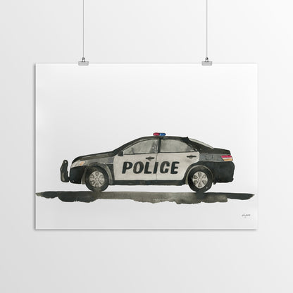 Vehicles Police Car by Kelsey Mcnatt - Art Print - Art Print - Americanflat