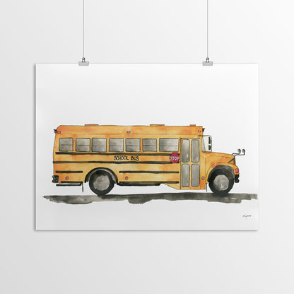 Vehicles School Bus by Kelsey Mcnatt - Art Print - Art Print - Americanflat