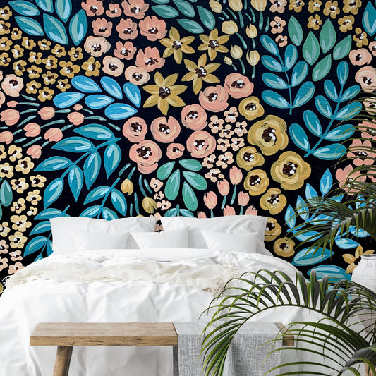 Peel & Stick Wall Mural - Wildflowers Ii By Elyse Burns