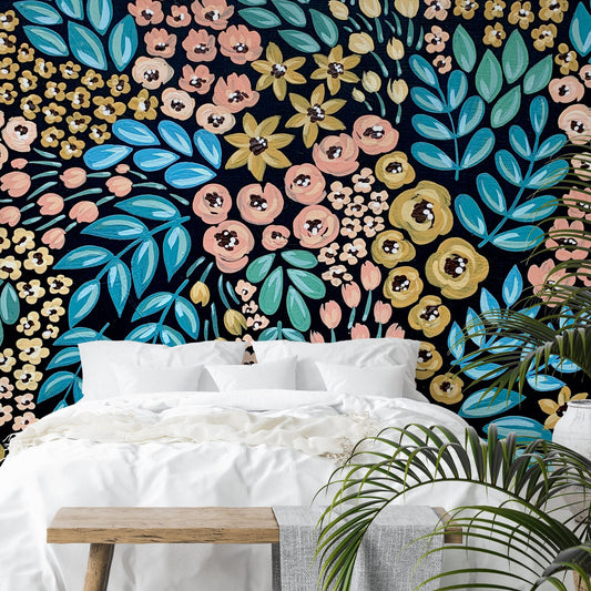 Peel & Stick Wall Mural - Wildflowers Ii By Elyse Burns