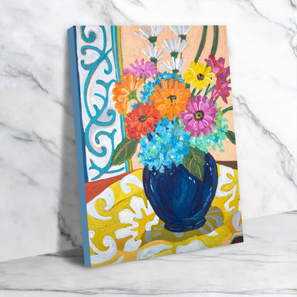 Cobalt Vase by Mandy Buchanan - Wrapped Canvas - Wrapped Canvas - Americanflat