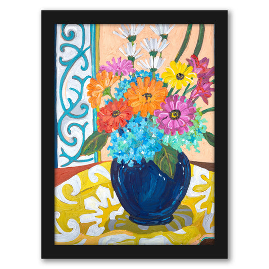 Cobalt Vase by Mandy Buchanan - Framed Print - Framed Print - Americanflat