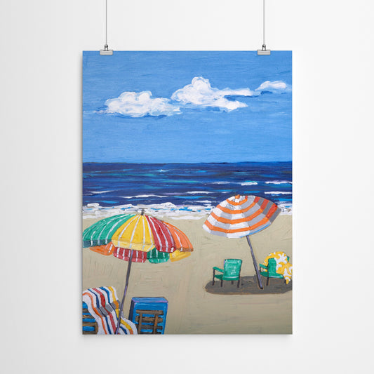 Beach Day by Mandy Buchanan - Art Print - Art Print - Americanflat