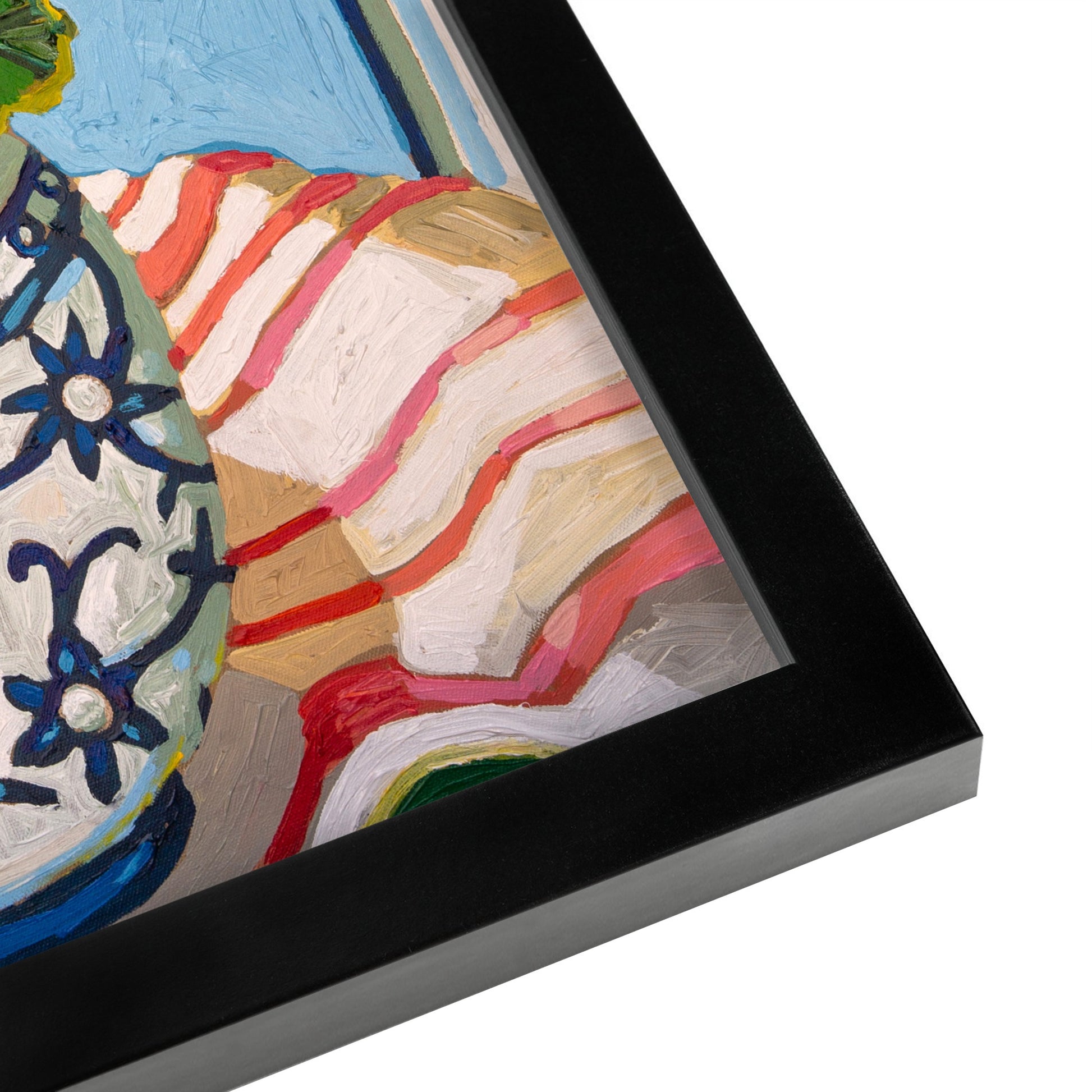 Coral Stripe by Mandy Buchanan - Framed Print - Framed Print - Americanflat
