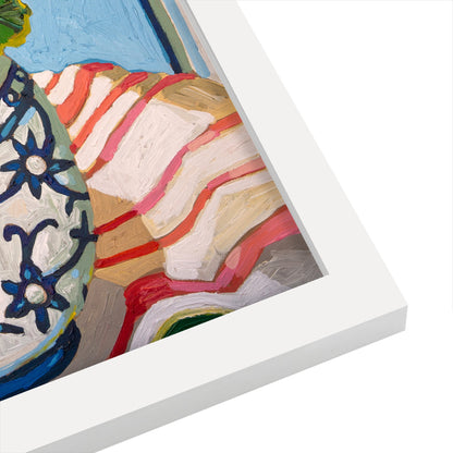 Coral Stripe by Mandy Buchanan - Framed Print - Framed Print - Americanflat