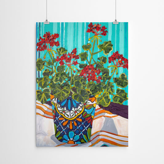 Geraniums by Mandy Buchanan - Art Print - Art Print - Americanflat