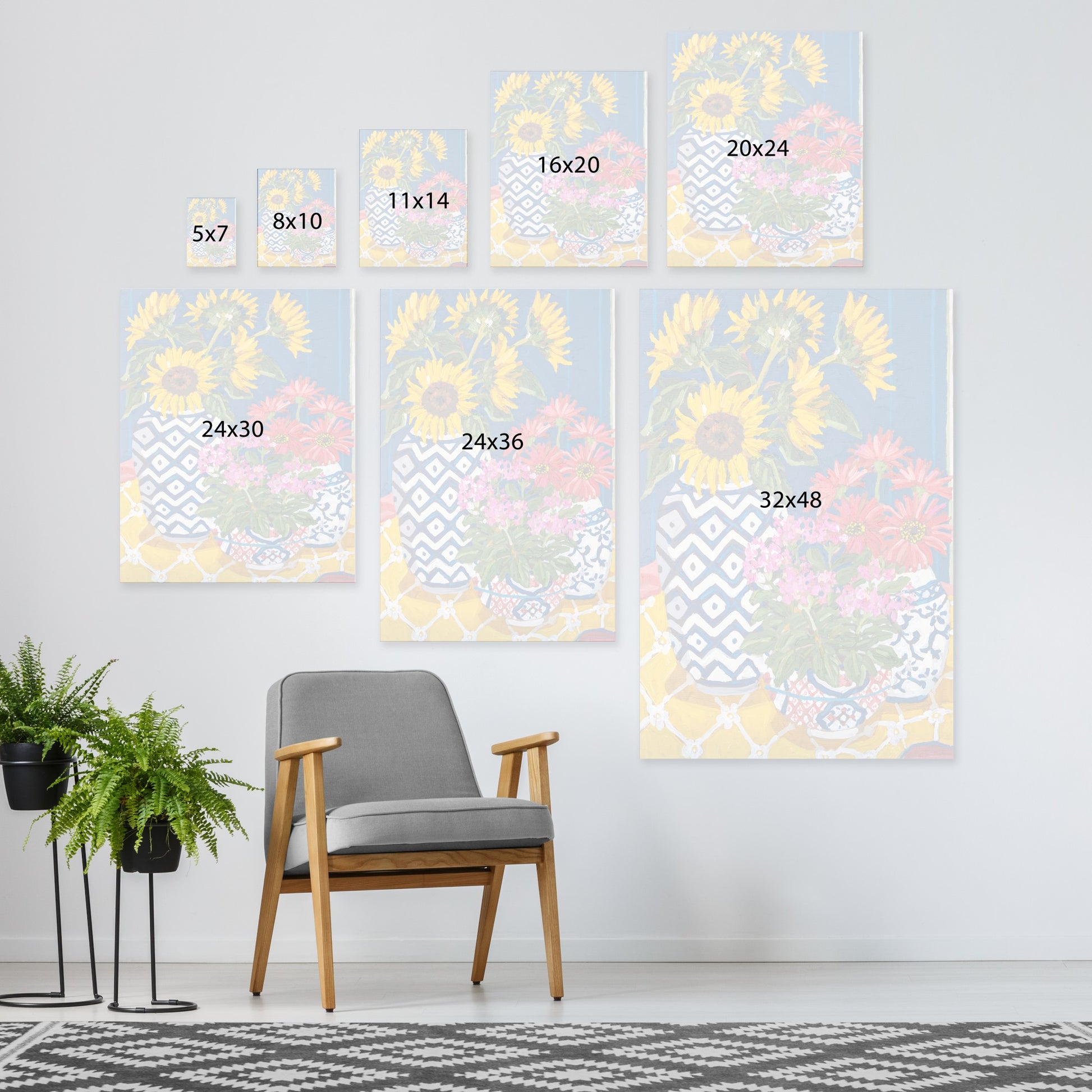 Summer Trio by Mandy Buchanan - Wrapped Canvas - Wrapped Canvas - Americanflat
