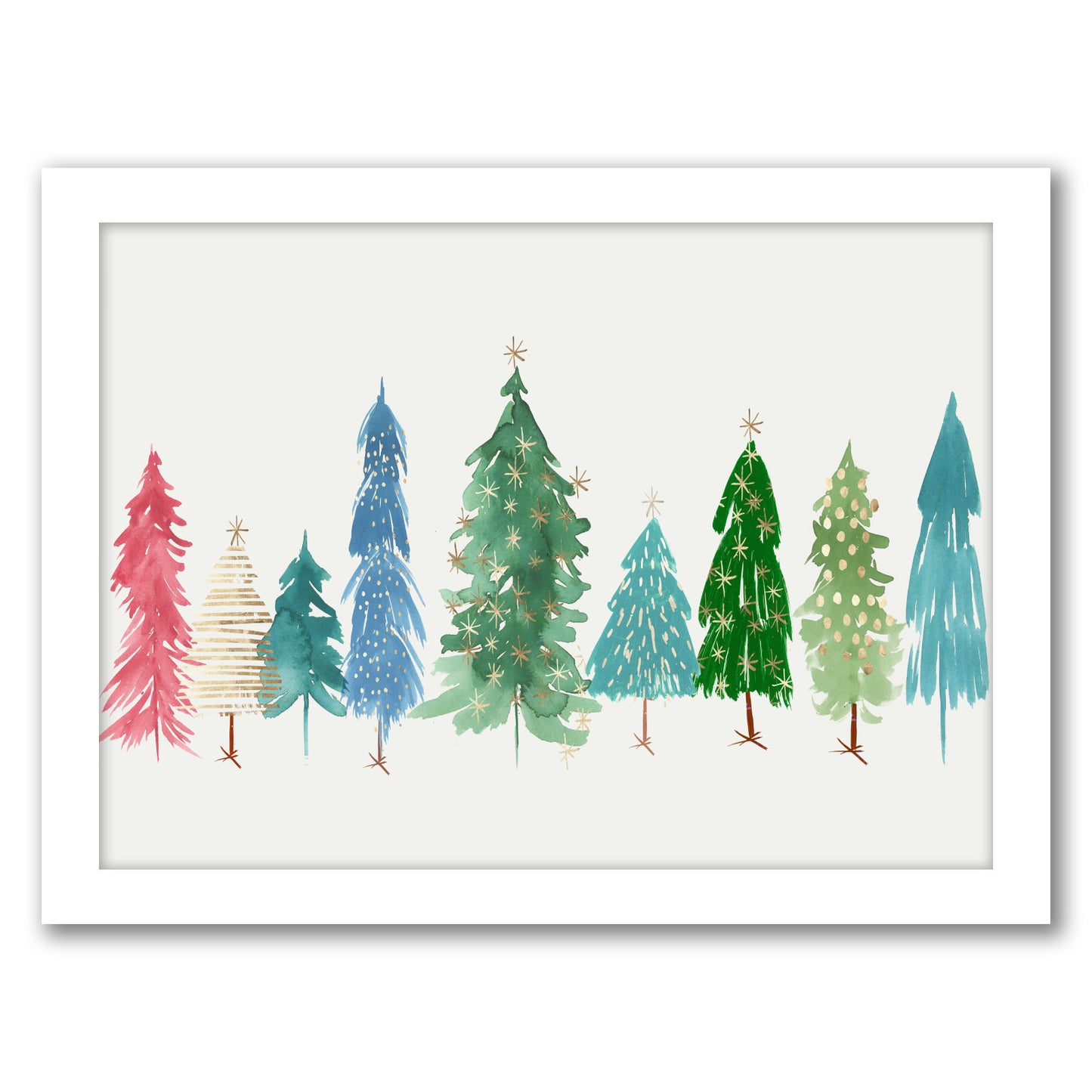 Christmas Trees By PI Holiday Collection - Framed Print - Americanflat