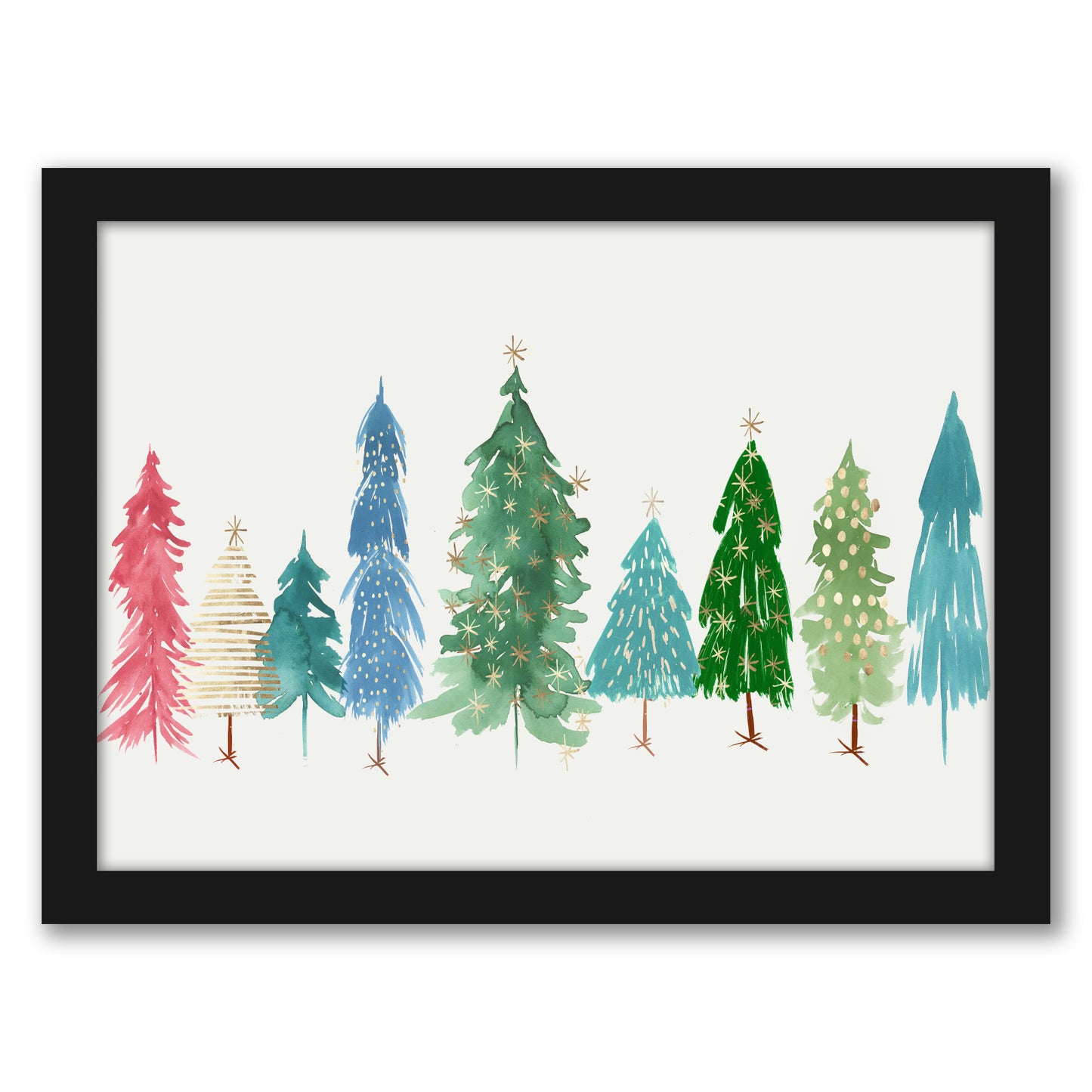 Christmas Trees By PI Holiday Collection - Framed Print - Americanflat