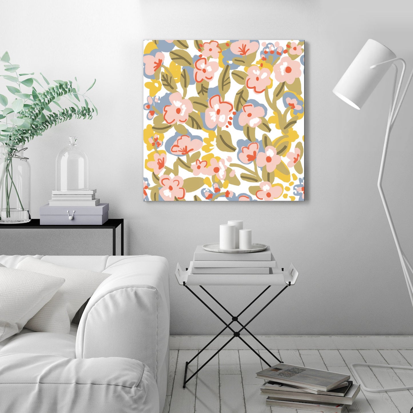 Pastel Flowers by Alja Horvat - Wrapped Canvas, Wrapped Canvas, 24" X 24"