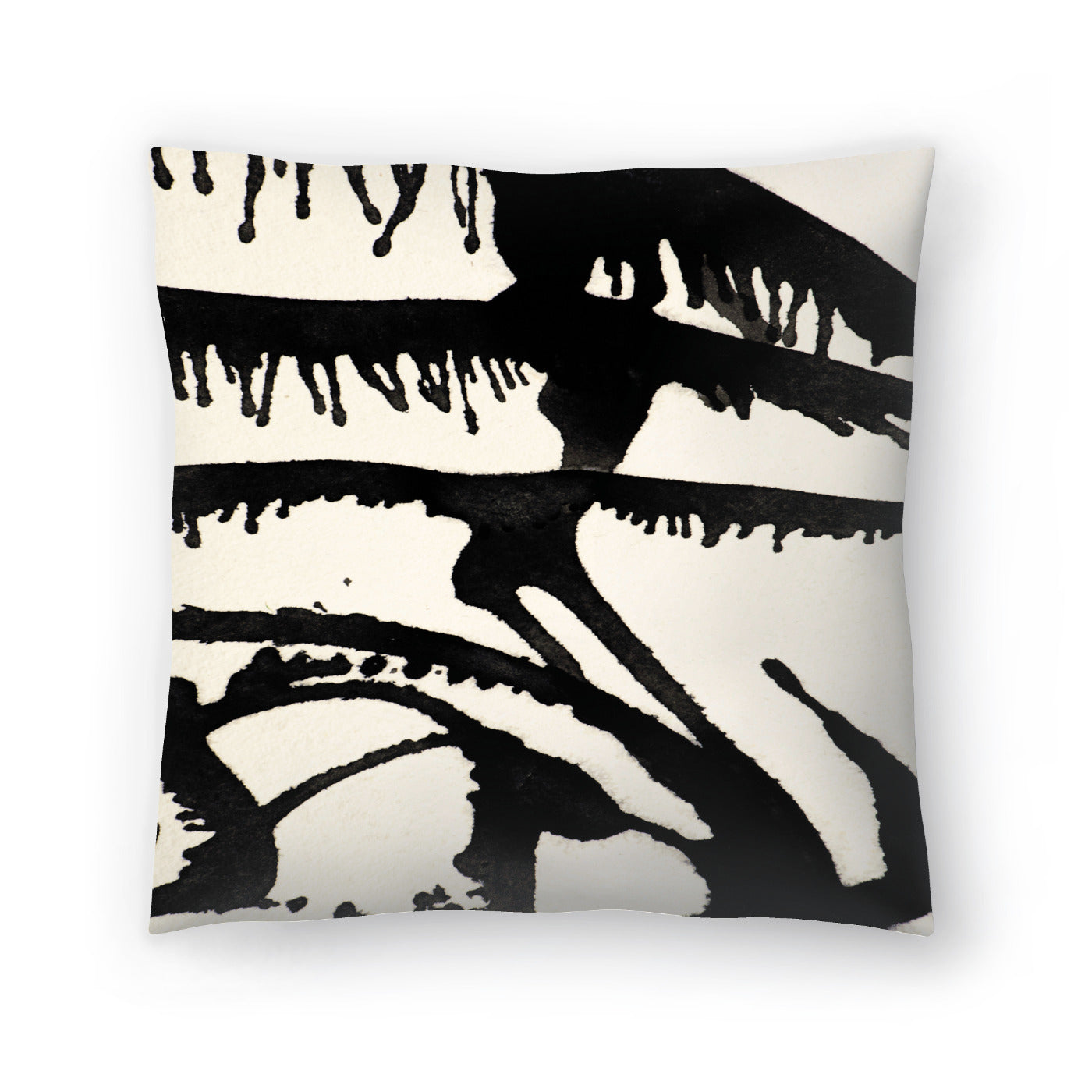 Fringed Ink I by Sia Aryai - Pillow, Pillow, 20" X 20"