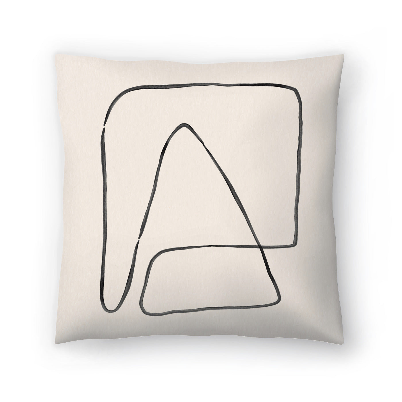 Abstract Landscape Mountains 01 by Roseanne Kenny - Pillow, Pillow, 20" X 20"