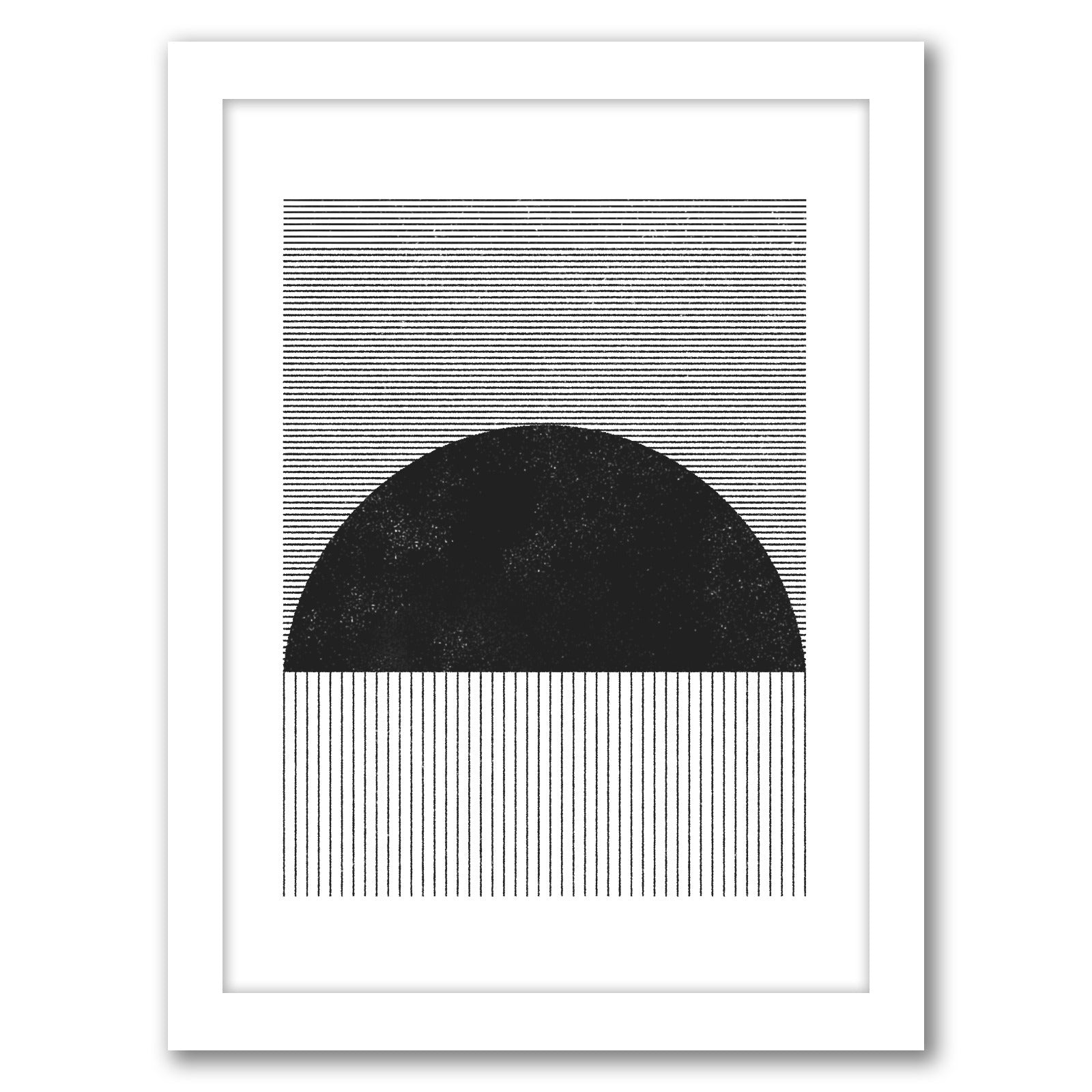 Abstract Sunset by Roseanne Kenny - White Frame, White Frame, 12" X 15"