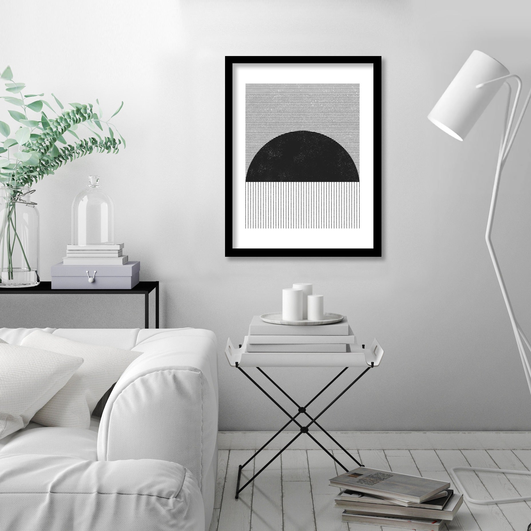 Abstract Sunset by Roseanne Kenny - Black Frame, Black Frame, 16" X 20"
