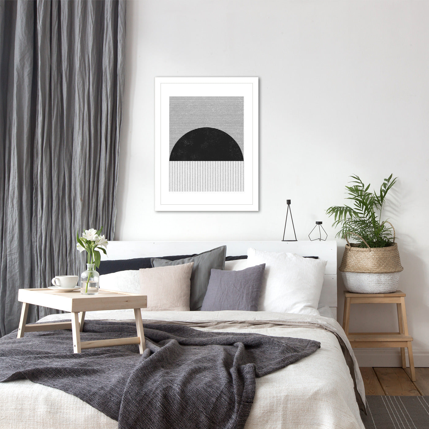 Abstract Sunset by Roseanne Kenny - White Frame, White Frame, 24" X 36"