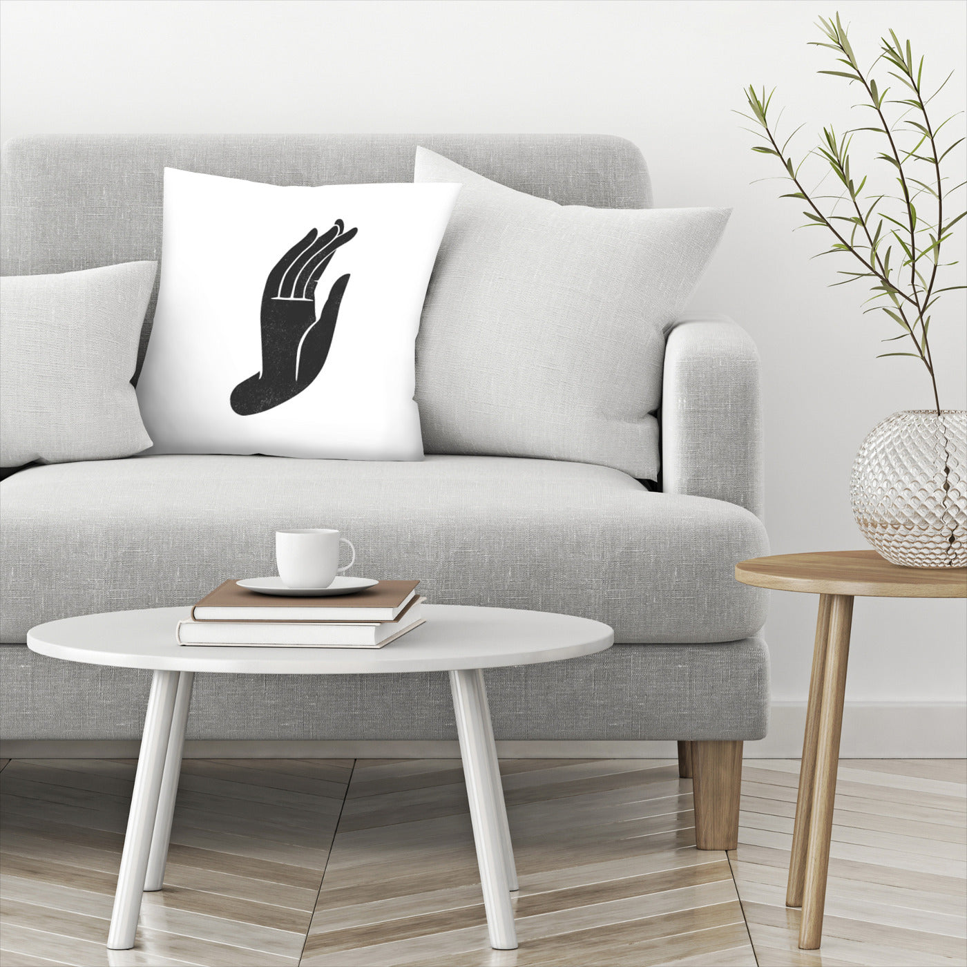 Hand 01 by Roseanne Kenny - Pillow, Pillow, 14" X 14"