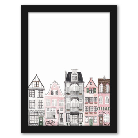 Amsterdam Houses by Antonia Jurgens - Framed Print - Americanflat