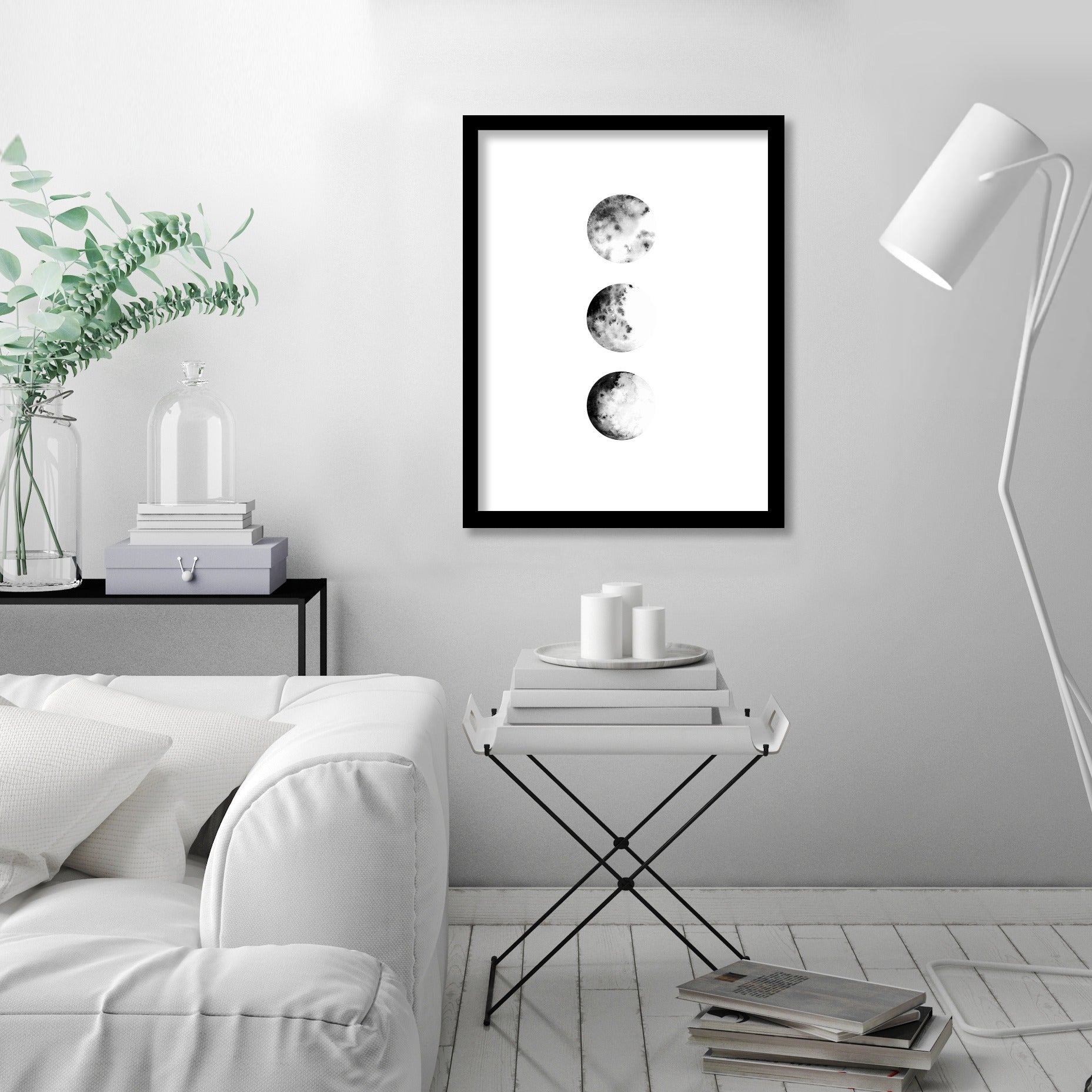 Moon Phases by Antonia Jurgens - Framed Print - Americanflat