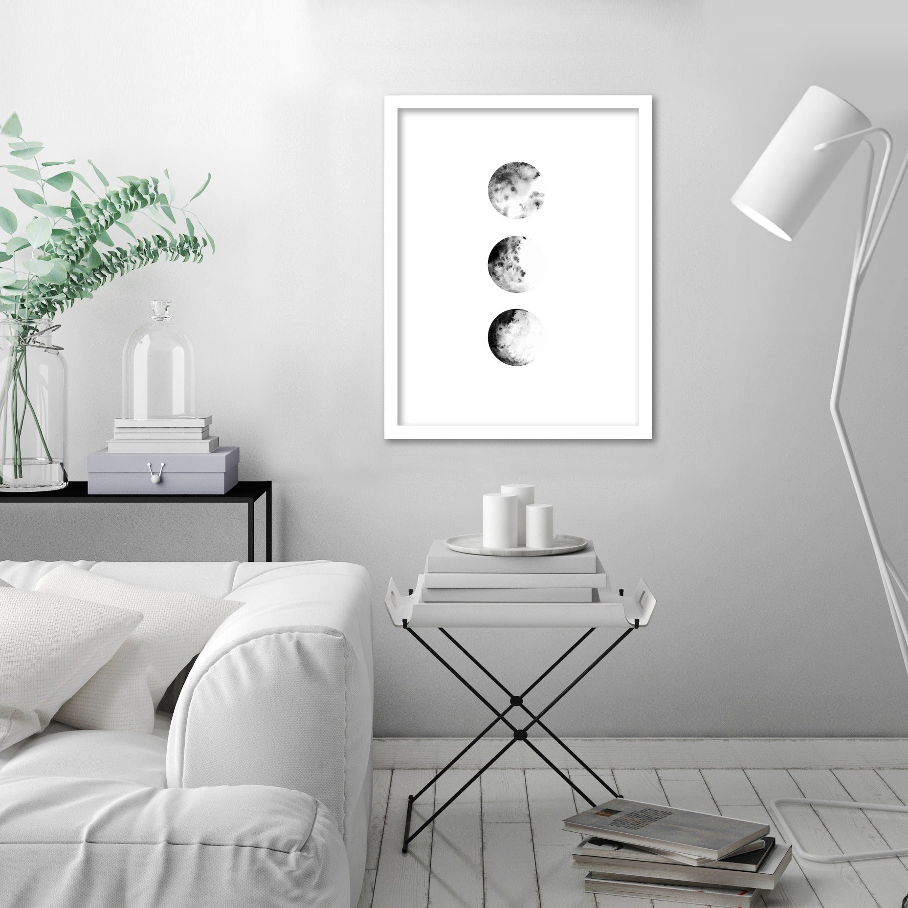 Moon Phases by Antonia Jurgens - Framed Print - Americanflat