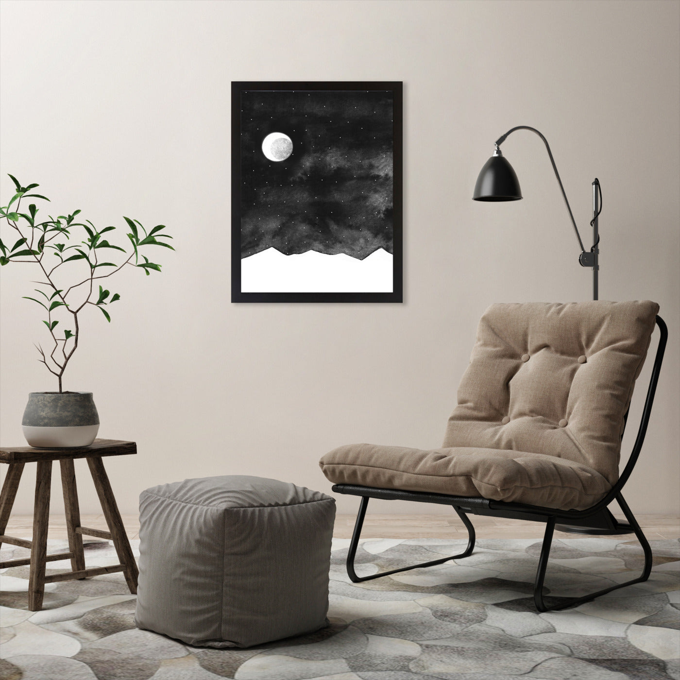 Moonlight by Antonia Jurgens - Framed Print - Americanflat
