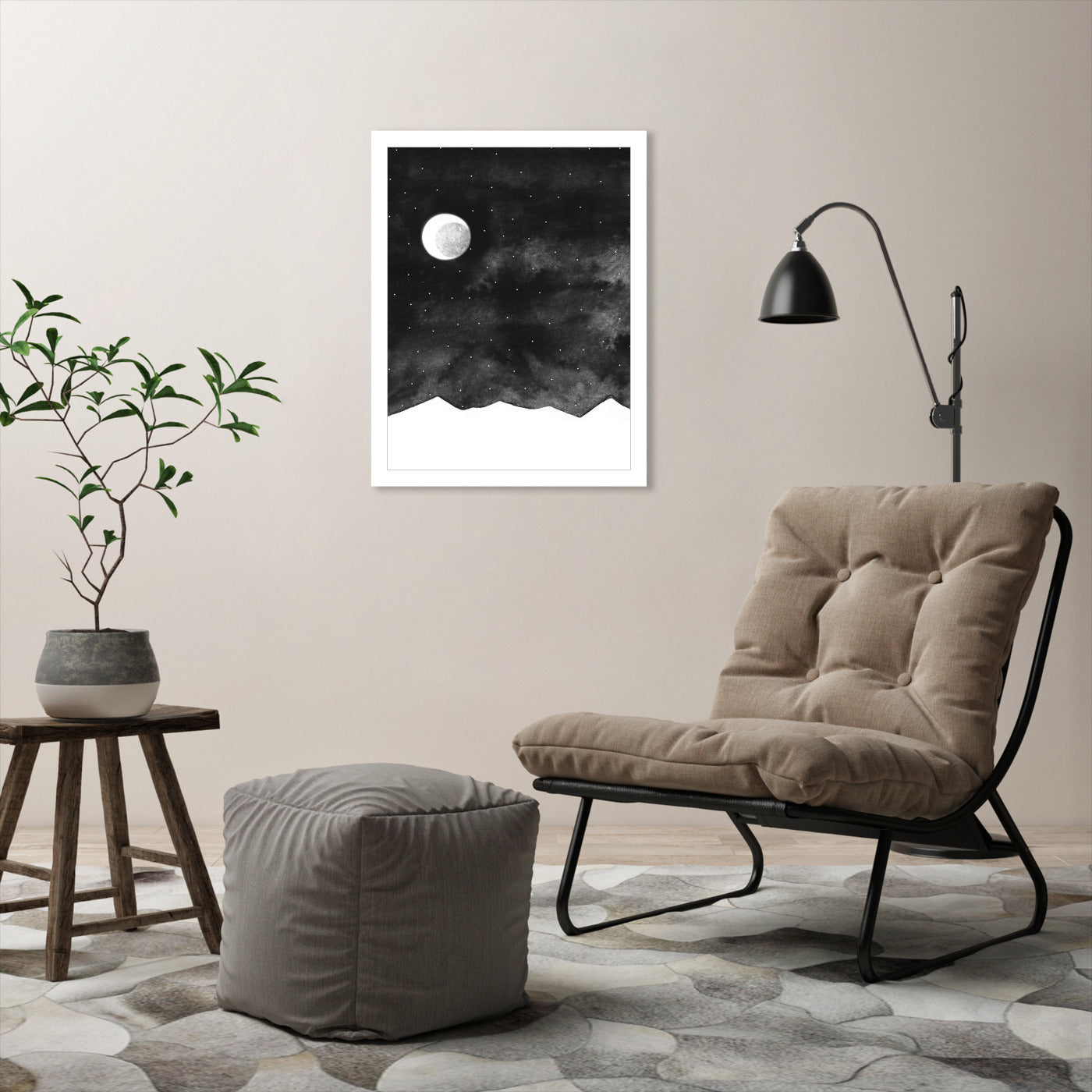 Moonlight by Antonia Jurgens - Framed Print - Americanflat