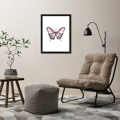 Pink Butterfly by Antonia Jurgens - Framed Print - Americanflat