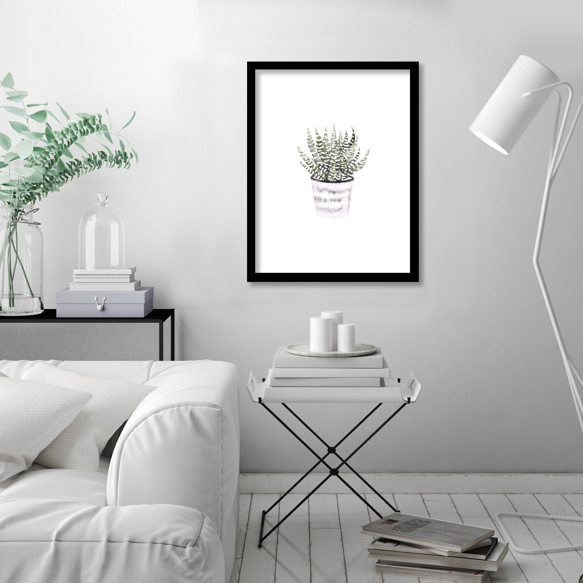 Potted Plant by Antonia Jurgens - Framed Print - Americanflat