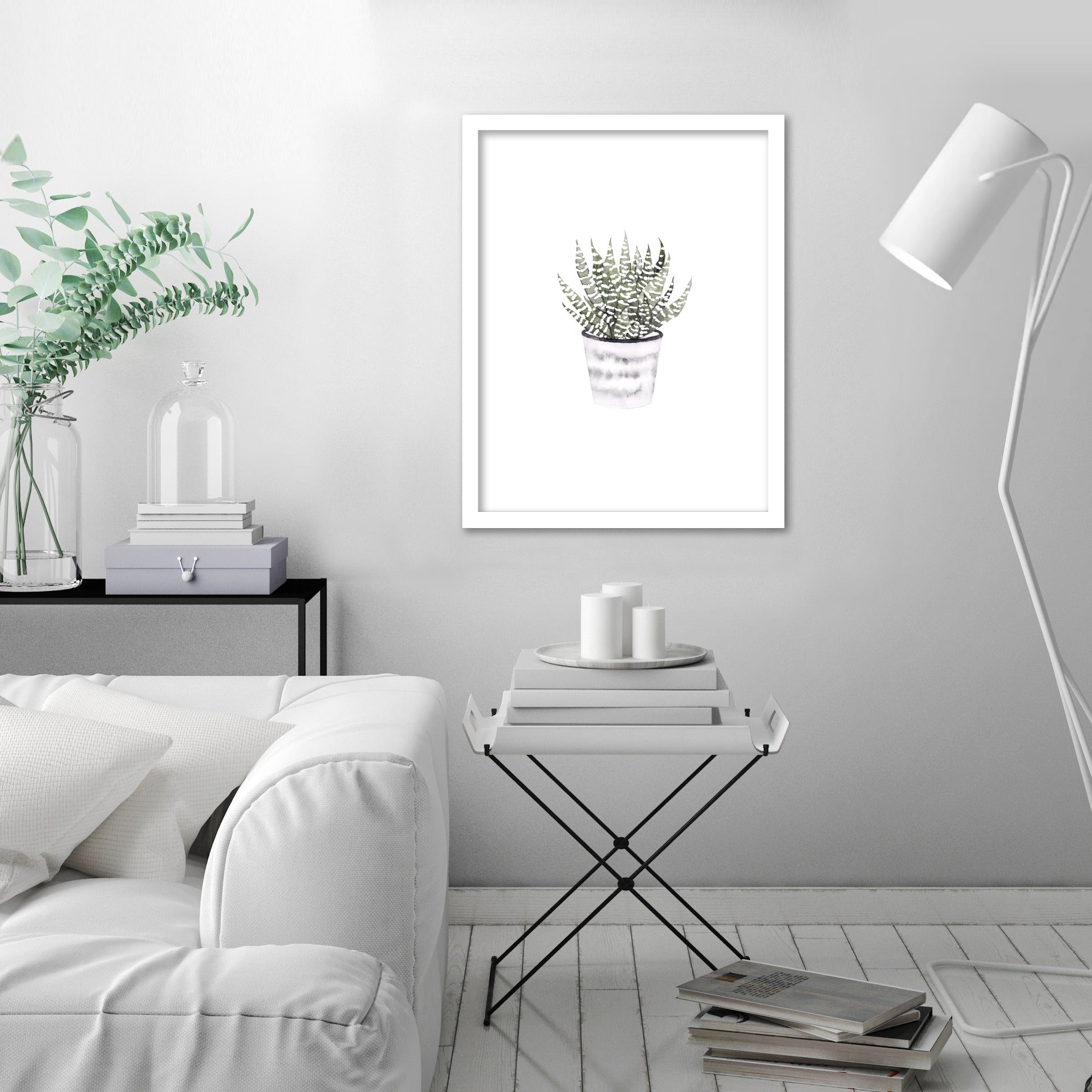 Potted Plant by Antonia Jurgens - Framed Print - Americanflat