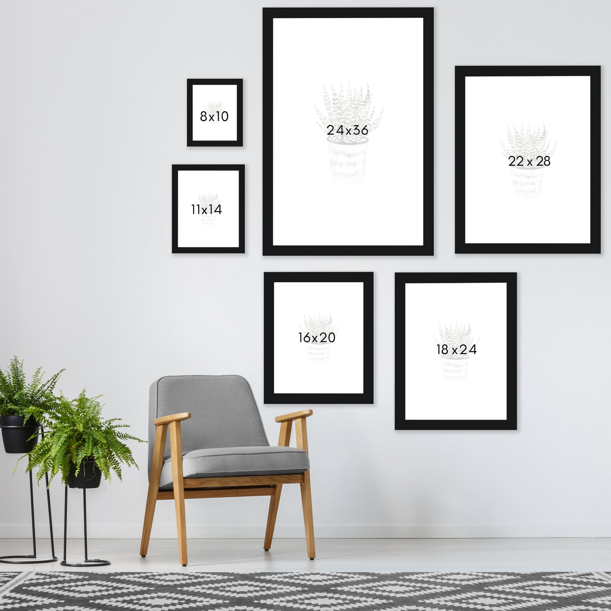 Potted Plant by Antonia Jurgens - Framed Print - Americanflat