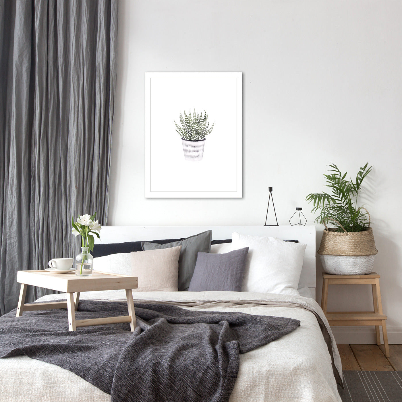 Potted Plant by Antonia Jurgens - Framed Print - Americanflat