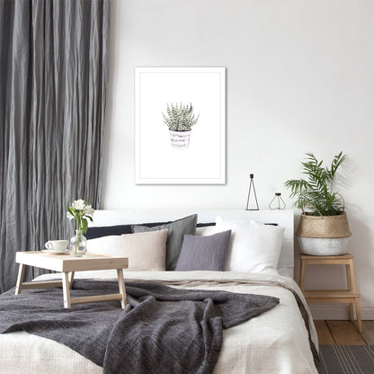Potted Plant by Antonia Jurgens - Framed Print - Americanflat