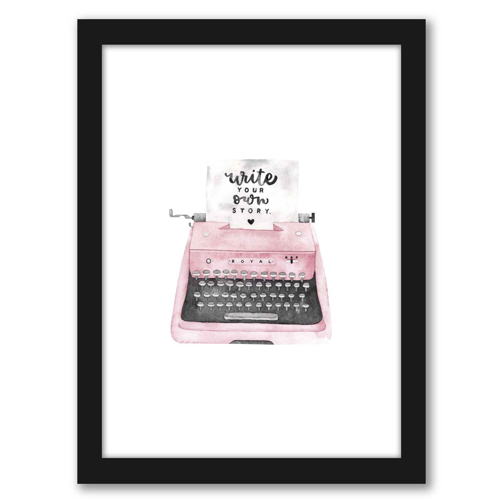 Typewriter by Antonia Jurgens - Framed Print - Americanflat