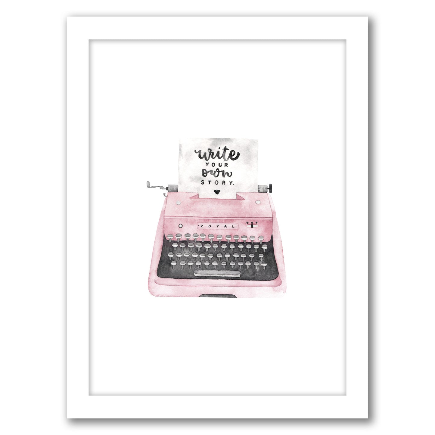 Typewriter by Antonia Jurgens - Framed Print - Americanflat