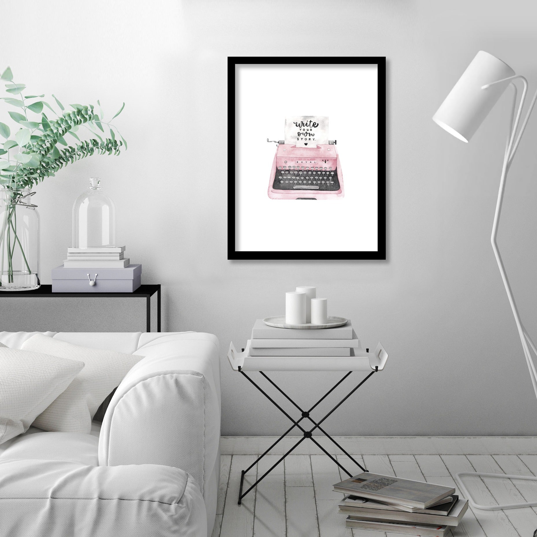 Typewriter by Antonia Jurgens - Framed Print - Americanflat