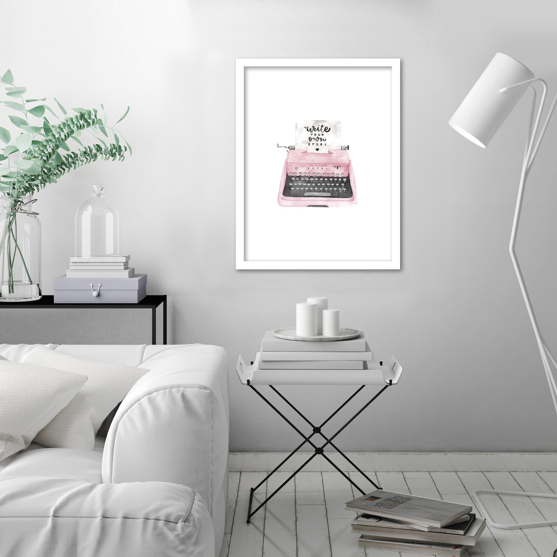Typewriter by Antonia Jurgens - Framed Print - Americanflat