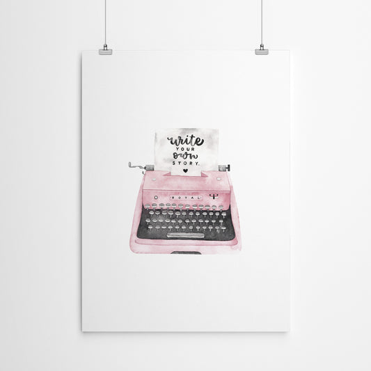Typewriter by Antonia Jurgens - Poster, Poster, 22" X 28"