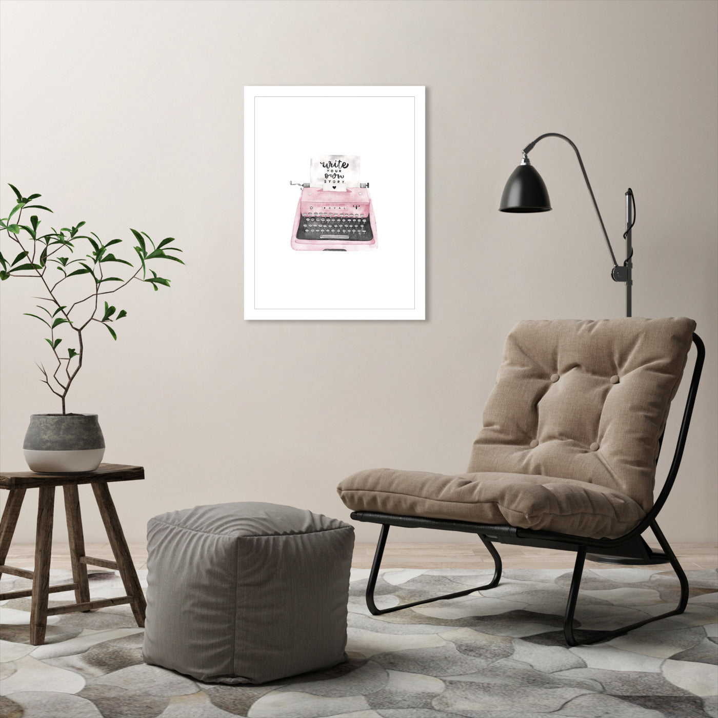 Typewriter by Antonia Jurgens - Framed Print - Americanflat