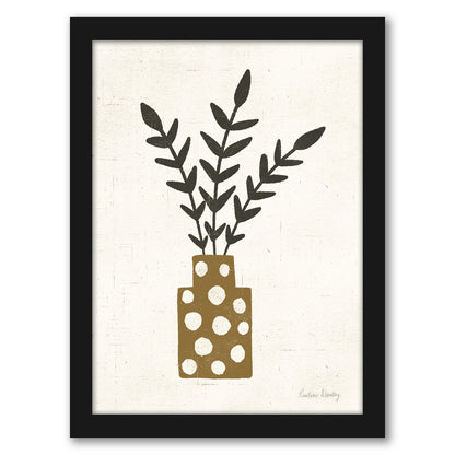 Branches Dotted Terracotta Vase by Pauline Stanley - Framed Print - Americanflat