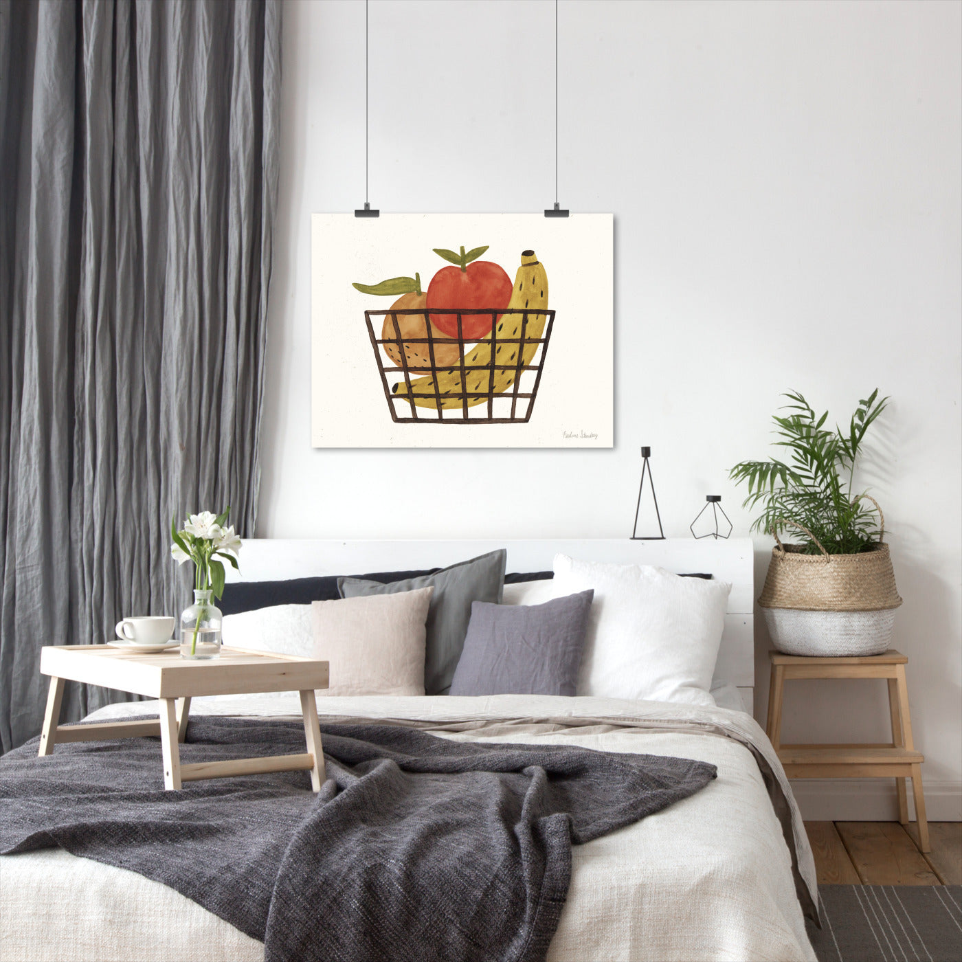 Fruit Basket Watercolor by Pauline Stanley - Poster, Poster, 22" X 28"
