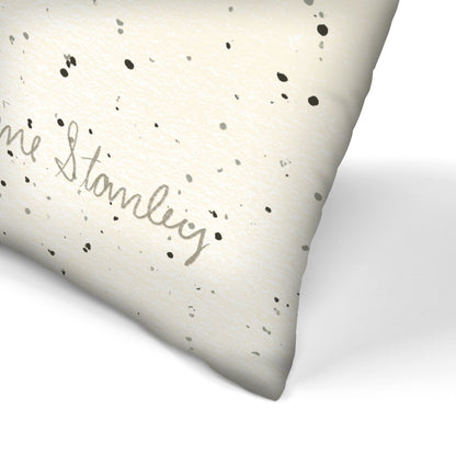 Jumbled Shapes Black Cream by Pauline Stanley - Pillow, Pillow, 18" X 18"