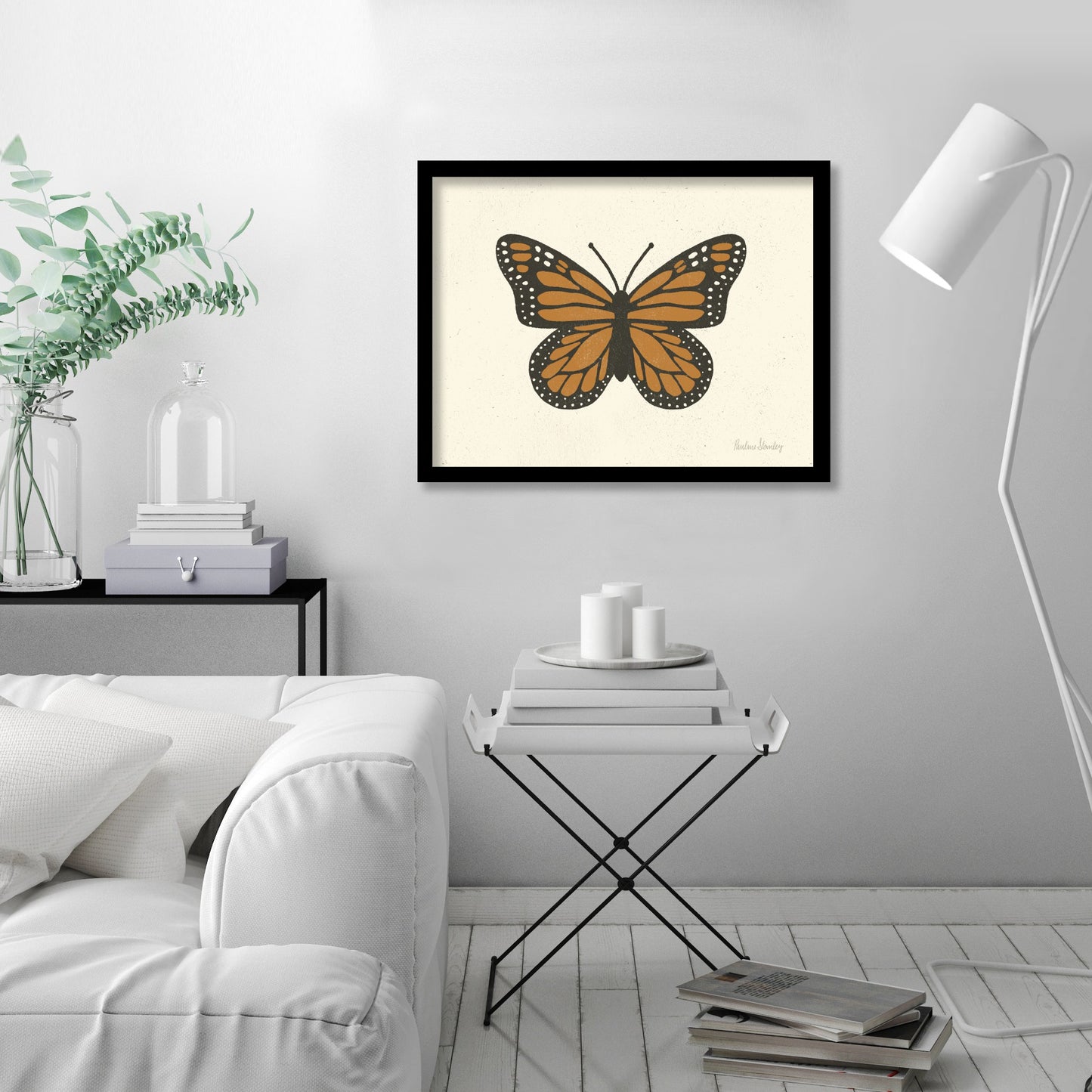 Monarch Butterfly by Pauline Stanley - Framed Print - Americanflat