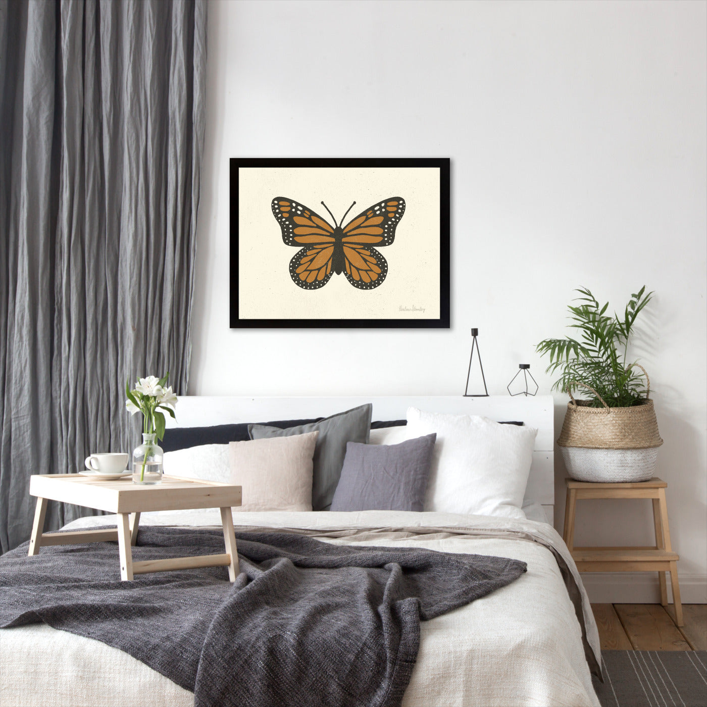 Monarch Butterfly by Pauline Stanley - Framed Print - Americanflat