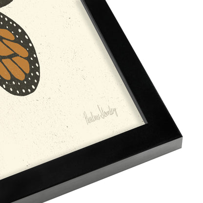 Monarch Butterfly by Pauline Stanley - Black Frame, Black Frame, 24" X 36"