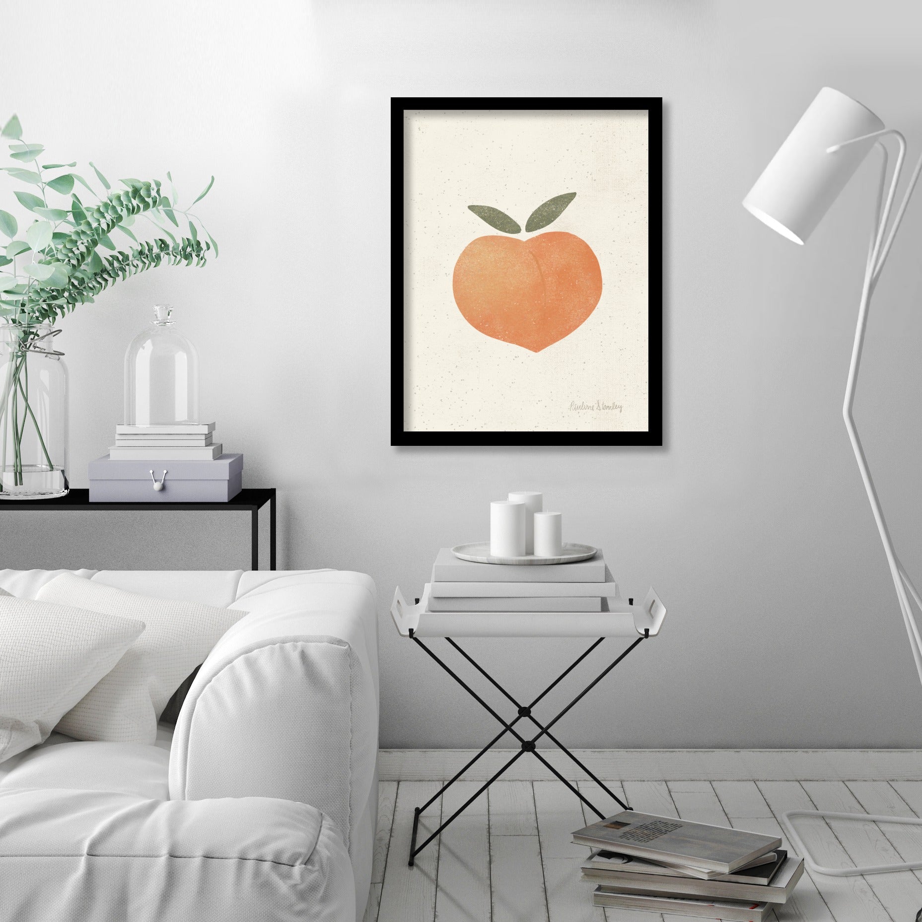 Peach by Pauline Stanley - Framed Print – Americanflat