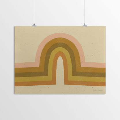 Retro Rainbow by Pauline Stanley - Poster, Poster, 11" X 14"