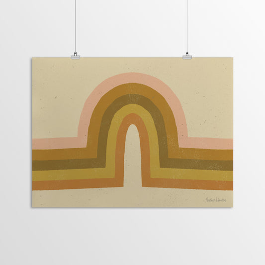 Retro Rainbow by Pauline Stanley - Poster, Poster, 11" X 14"